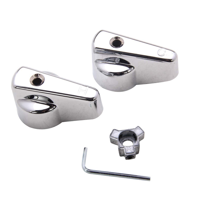 PlumbMaster Approved 24132 6ho Chrome Metal Hot and Cold Handle Pak without Bushing