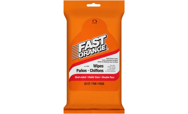 Permatex Fast Orange 25050 Truck Wipes, 25 ct