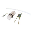 Haws 5874PB Chrome-Plated Brass Push-Button and Fountain Valve Assembly, 3/4"