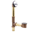 1-1/2" 17 Gauge Brass Bath Waste with Trip Lever Chrome Plated