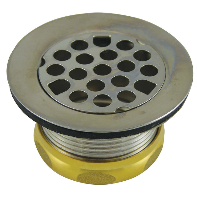 PlumbMaster Approved 50540 3" OD 2" Opening Triple Chrome Plated Brass Flat Sink Strainer