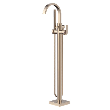 Lura SB-2536-BBZ Free Standing Roman Tub Faucet with Flat Lever Handle BBZ
