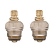 PlumbMaster Approved 10197NL Low-Lead Right Hand Hot and Cold Stem with Bonnets for Crane Riviera Kitchen Faucet