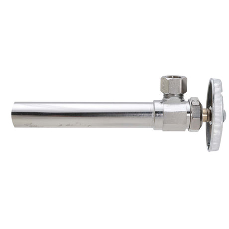 BrassCraft CS40X C 1/2" Sweat x 3/8" OD Compression Chrome Plated Brass (Lead Free) Encore Multi-Turn Angle Stop