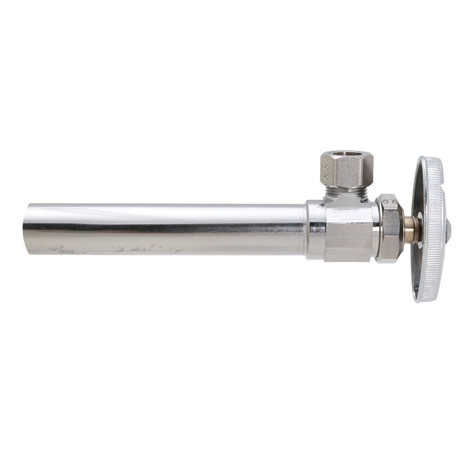 BrassCraft CS40X C 1/2" Sweat x 3/8" OD Compression Chrome Plated Brass (Lead Free) Encore Multi-Turn Angle Stop