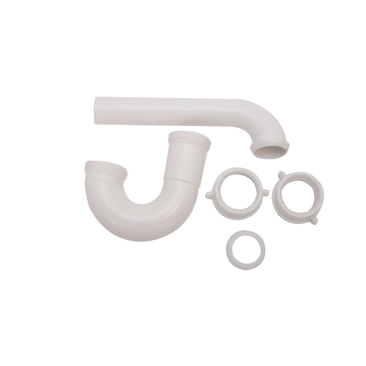 PlumbMaster Approved 51087 1-1/4 x 1-1/2 x 1-1/4" Polypropylene Molded P-Trap (Boxed) White