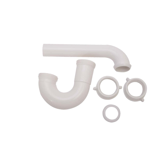 PlumbMaster Approved 51087 1-1/4 x 1-1/2 x 1-1/4" Polypropylene Molded P-Trap (Boxed) White
