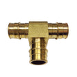 Sioux Chief 641WG332 3/4" x 3/4" x 1/2" PEX PowerPEX Brass Reducing Tee