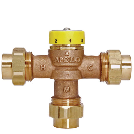 3/4" FNPT Temperature-Actuated Mixing Valve Bronze
