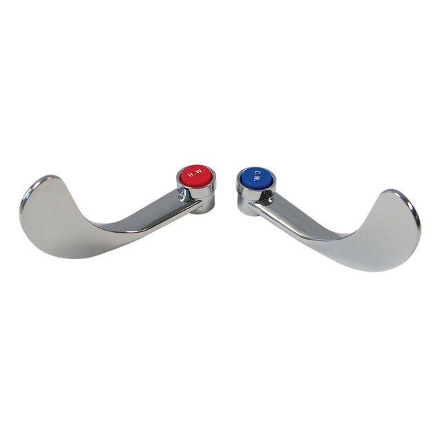 PlumbMaster Approved 20414 TS-5H Wrist Blade Style Handle Pak (Pair) for T&S Brass and Speakman, 4"