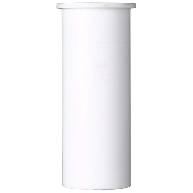 Keeney 10-4W 1-1/2 x 4" Polypropylene Plastic Flanged Sink Tailpiece (Bulk) White