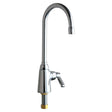 Chicago Faucets 350-ABCP Solid Brass Deck Mount Single Hole Single Supply Sink Faucet, 2.2 gpm, Chrome