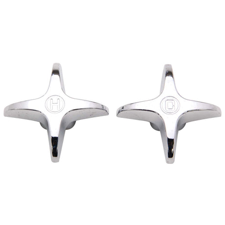 PlumbMaster Approved 46408P Gator Grip Hot and Cold Cross Handle (Pair)