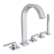 SB-2533 Lura 5-Hole Roman Tub Faucet with Platform Lever Handles PC