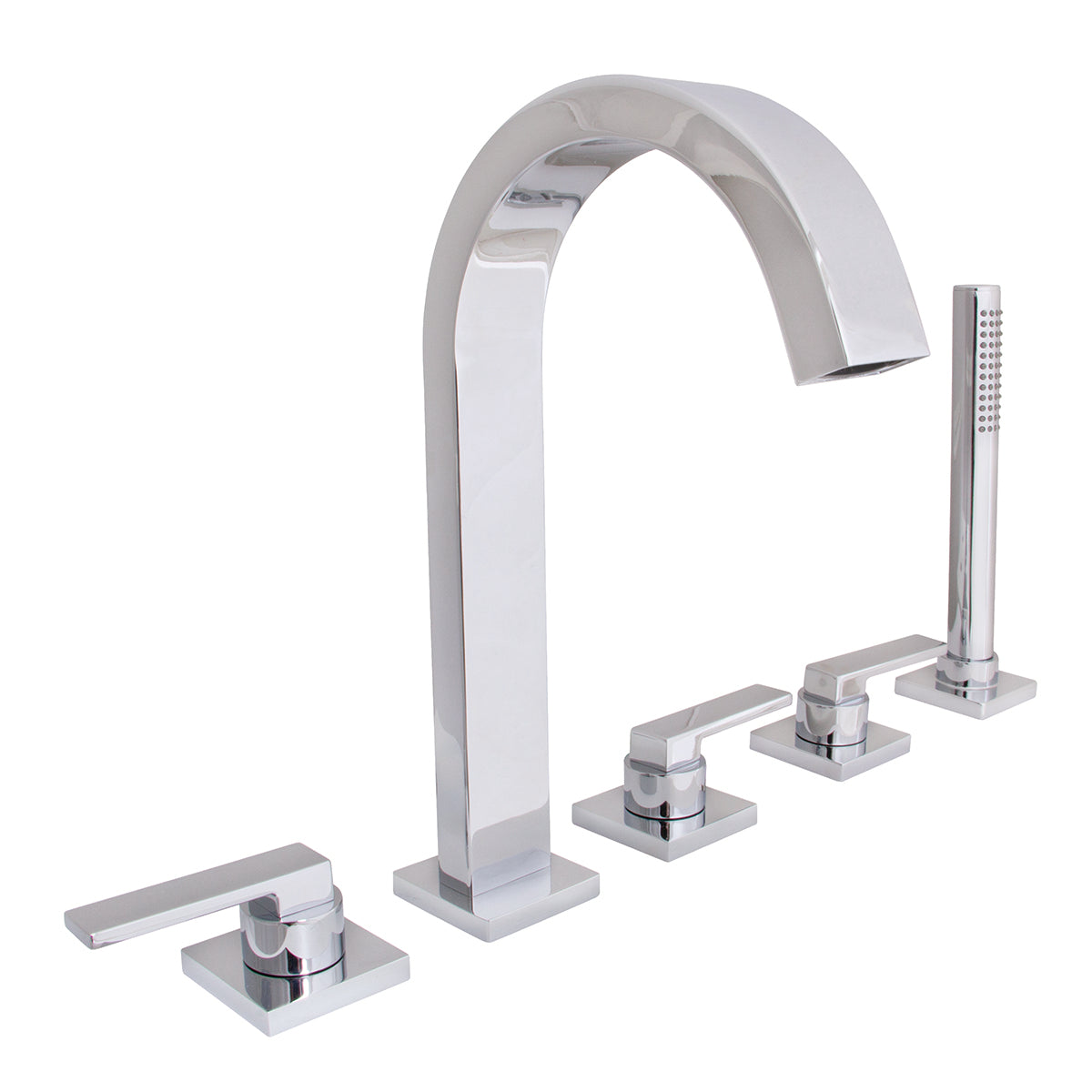 SB-2533 Lura 5-Hole Roman Tub Faucet with Platform Lever Handles PC