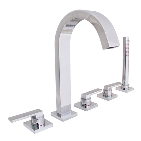 SB-2533 Lura 5-Hole Roman Tub Faucet with Platform Lever Handles PC