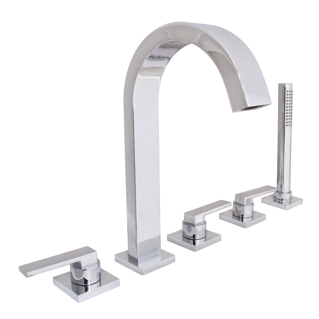 SB-2533 Lura 5-Hole Roman Tub Faucet with Platform Lever Handles PC