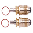 PlumbMaster Approved 08266NL No-Lead Right Hand Hot & Left Hand Cold Stem (Pair) For Eljer Deck Faucet