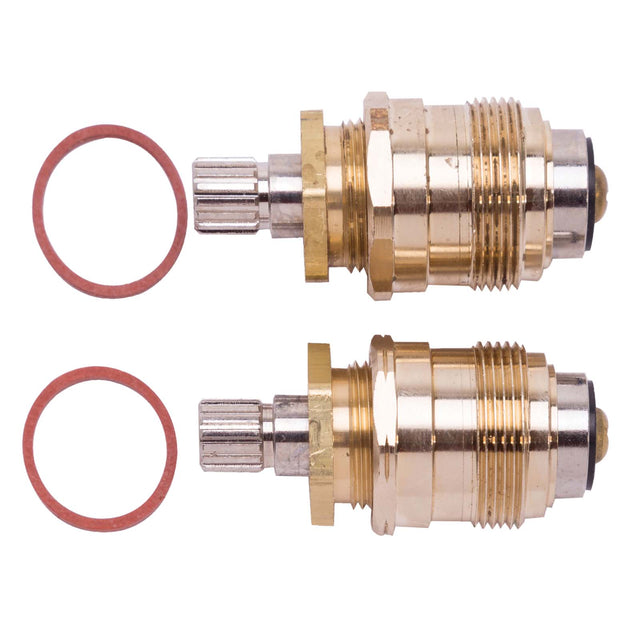 PlumbMaster Approved 08266NL No-Lead Right Hand Hot & Left Hand Cold Stem (Pair) For Eljer Deck Faucet