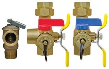 Webstone 44443WPR 3/4" Isolation Valve Kit for Tankless Water Heaters