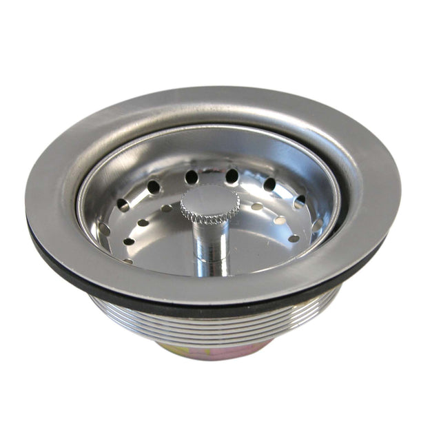 PlumbMaster Approved 86802 3-1/2" Opening Stainless Steel Economy Basket Sink Strainer