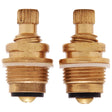 PlumbMaster Approved 11032NL No-Lead Right Hand Hot and Left Hand Cold Stem with Bonnets (Pair) for Union Brass Concealed Ledge Kitchen Faucet
