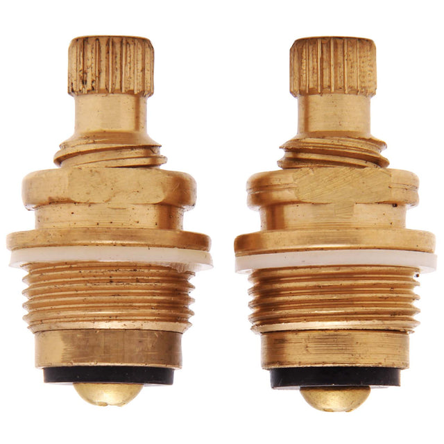 PlumbMaster Approved 11032NL No-Lead Right Hand Hot and Left Hand Cold Stem with Bonnets (Pair) for Union Brass Concealed Ledge Kitchen Faucet