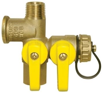 Webstone H-41672 1/2" FIP x MIP x FIP x Hose Expansion Tank Service Valve