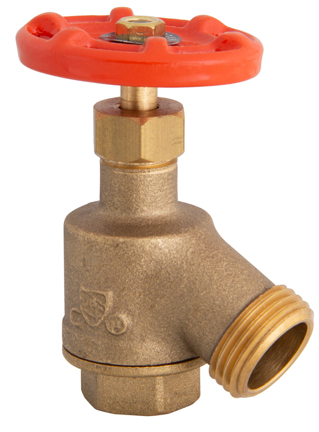 PlumbMaster Approved LB 34 1/2" x 3/4" FIP x Hose Bent Nose Garden Valve Cast Brass Body