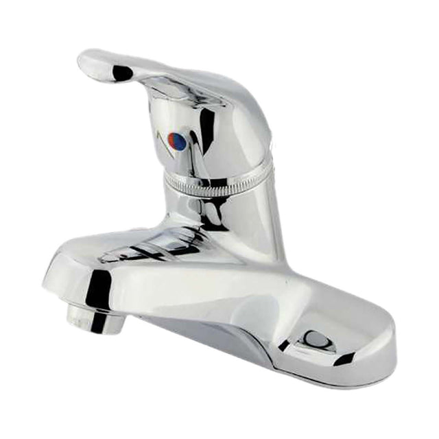 Kingston Brass KB511LP Wyndham Single Handle Centerset Bathroom Faucet Less Pop-up, Chrome