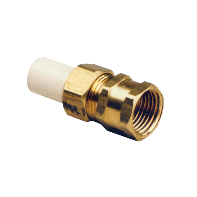 PlumbMaster Approved 80578NL 1/2" FIP x Spigot CPVC, Brass Union
