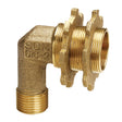 Sioux Chief 616-2 Brass Shower-Lock Tub/Shower Elbow, 1/2" Female Sweat x 1/2" FIP