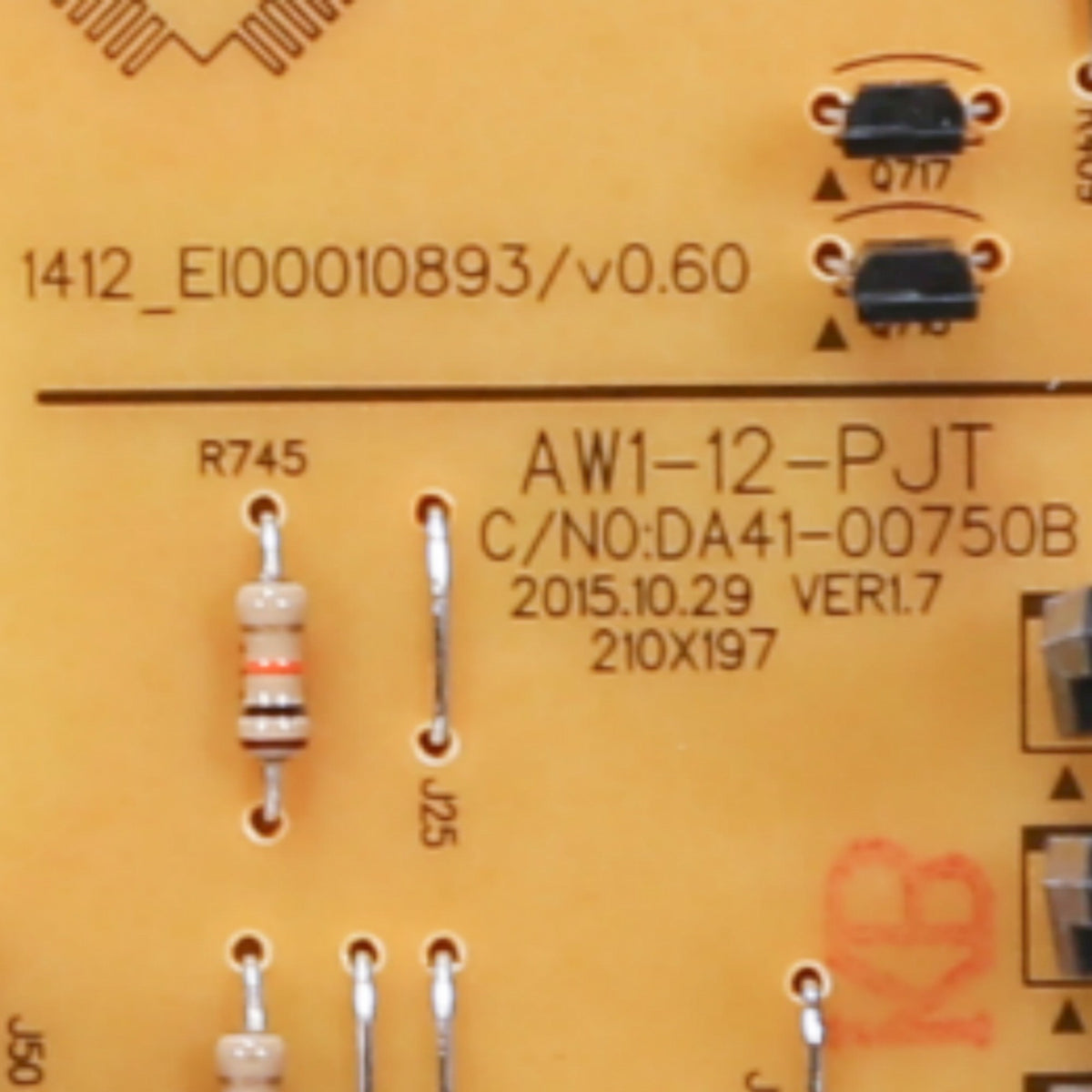 Samsung DA94-02663A Genuine OEM Assembly PCB Eeprom