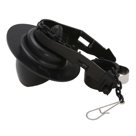 Fluidmaster Bull's Eye B500P10 Black Flapper with Adapter Ring