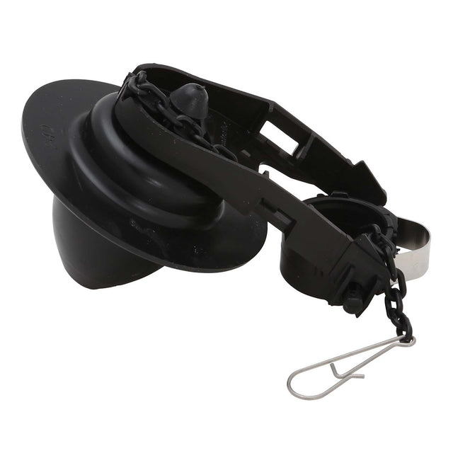 Fluidmaster Bull's Eye B500P10 Black Flapper with Adapter Ring
