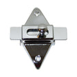 S Parker Hardware 502 Die Cast Zinc Slide Latch, Chrome Plated