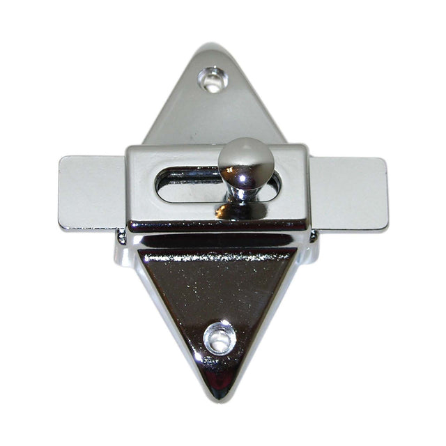 S Parker Hardware 502 Die Cast Zinc Slide Latch, Chrome Plated
