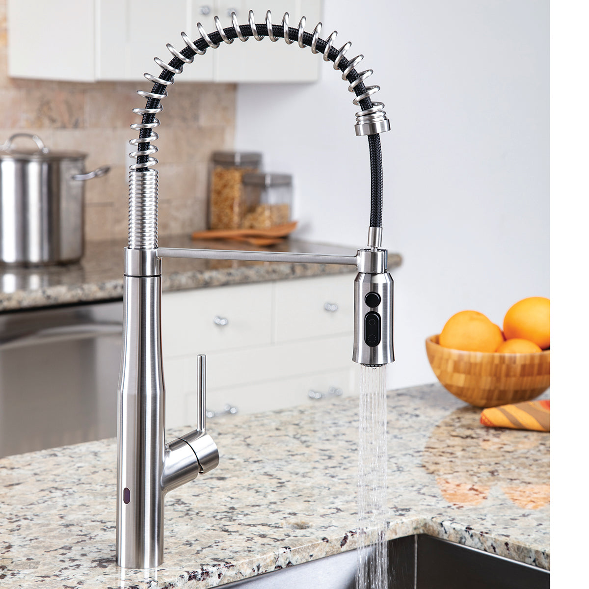 Neo Sensor Spring Kitchen Faucet - SS