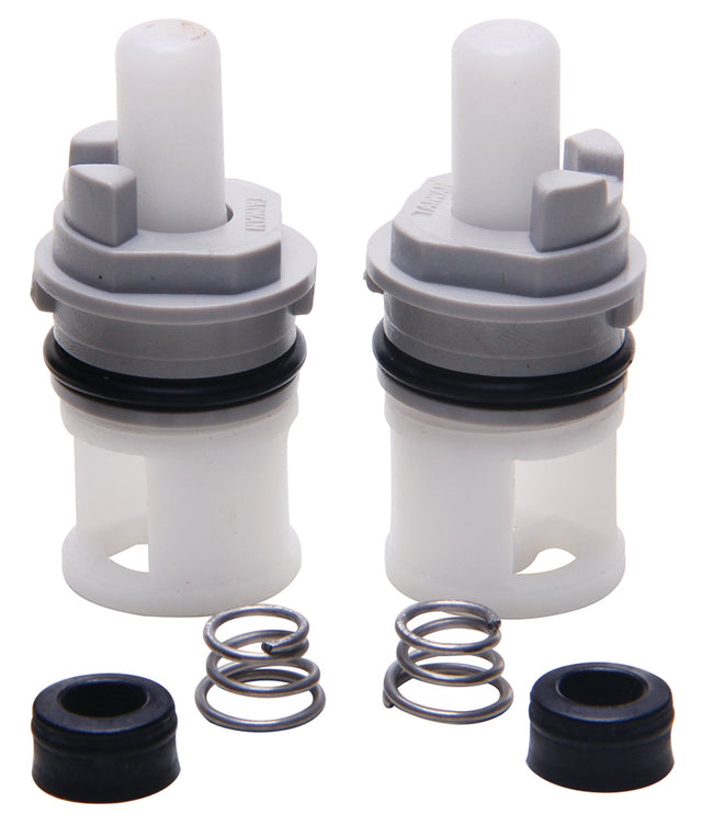 PlumbMaster Approved 11108 Plastic Right Hand Hot and Cold Stem with Seats and Springs (Pair) for Delta Lavatory Faucet