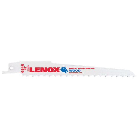 Lenox 20575634R 6" 4TPI Reciprocating Saw Blade, Rough-In (5 pack)