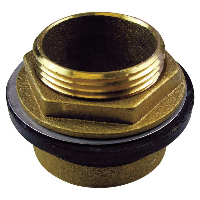 Brass Full Open Closet Spud Assembly, 1-1/2"