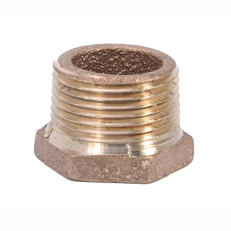 PlumbMaster Approved 83167NL 3/4" MIP x 3/8" FIP Brass Reducing Bushing