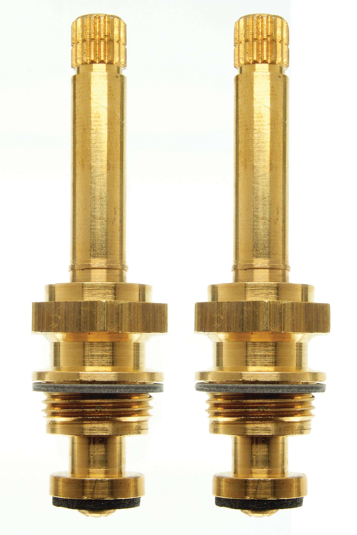 PlumbMaster Approved 11033 Position Number 100 Right Hand Hot & Left Hand Cold Stem with Bonnet (Pair) For Union Brass Bath Faucets