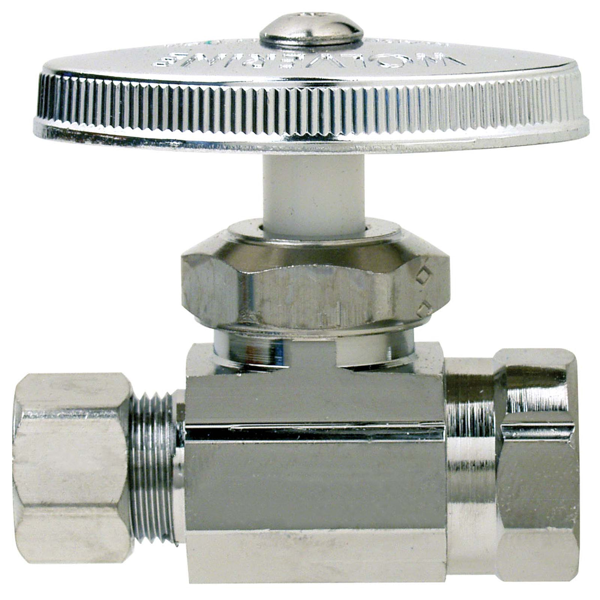 3/8" FIP x 3/8" OD Compression Brass Encore Multi-Turn Straight Stop