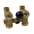 PlumbMaster Approved 52234 1/2" Sweat Single Lever Washing Machine Valve Solid Bronze