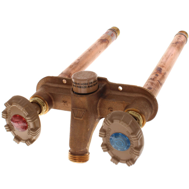 Woodford 22CP-12-MH 1/2" MPT x Sweat 12" Hot & Cold Anti-Siphon Wall Faucet w/ Metal Handle