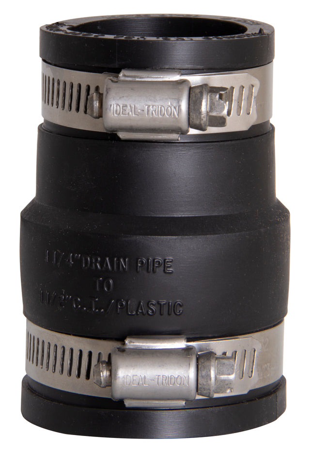 1056-150/125 Fernco Flexible Couplings 1-1/2" x 1-1/4" Pipe Size