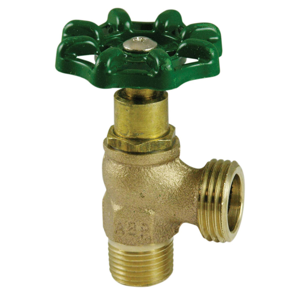 PlumbMaster Approved 52318 3/4" x 3/4" MIP x Hose Cast Red Brass Straight Boiler Drain