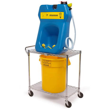 GravityFlo SE-4380 Portable Eyewash & Transportation Cart
