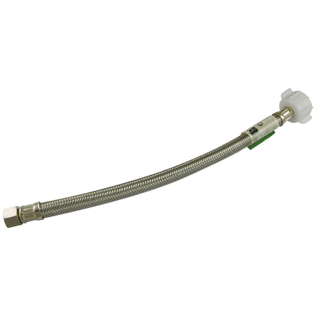 PlumbMaster Approved SF387812 3/8" Flare x 7/8" Ballcock x 12" L Stainless Steel Closet Water Connector with Plastic Nut